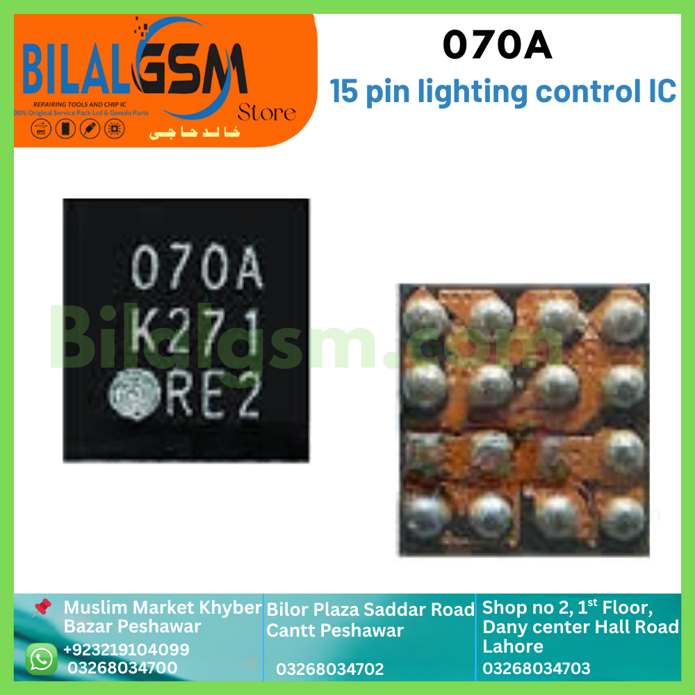 070A 15 Pin Backlight IC for Samsung A7000 BACK LIGHT DISPLAY LIGHT AND COIL IC